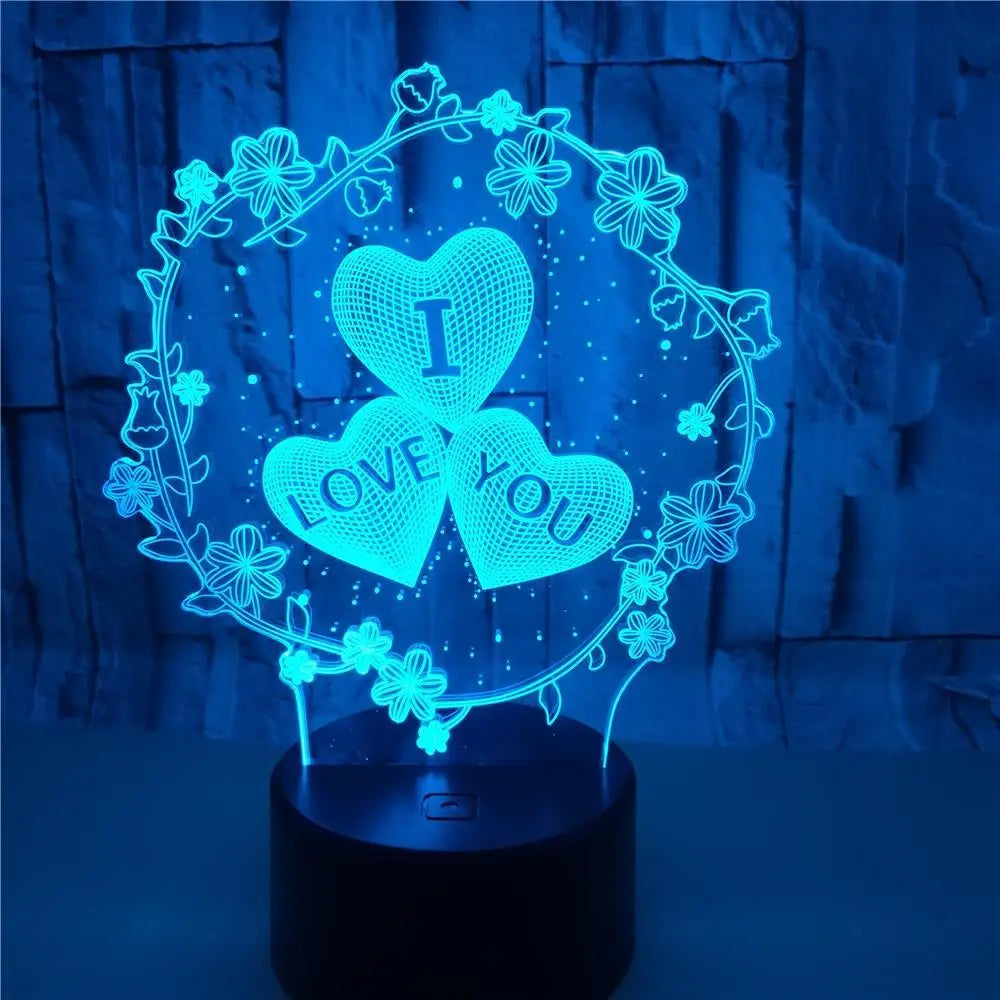 Nighdn 3D "I LOVE YOU" Lamp, LED Light, Romantic Valentine's Gift. - Tech genius & freaks