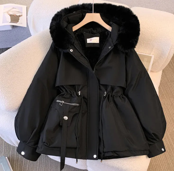 Chic Plus-Size Korean Winter Coat - Tech genius & freaks