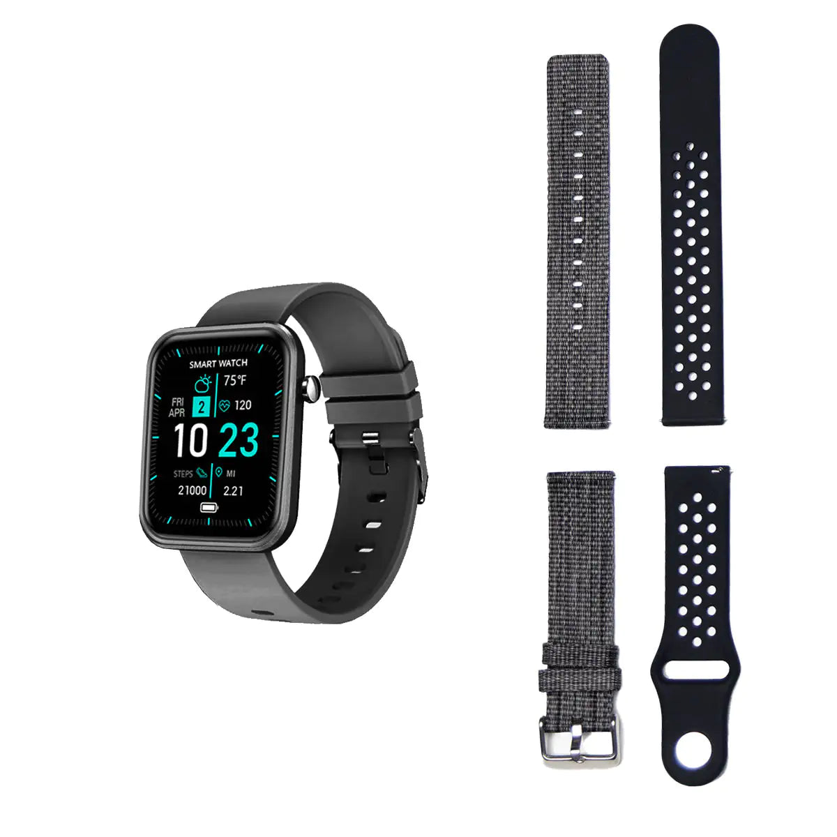 Advanced Smartwatch With Three Bands And Wellness + Activity Tracker - Tech genius & freaks