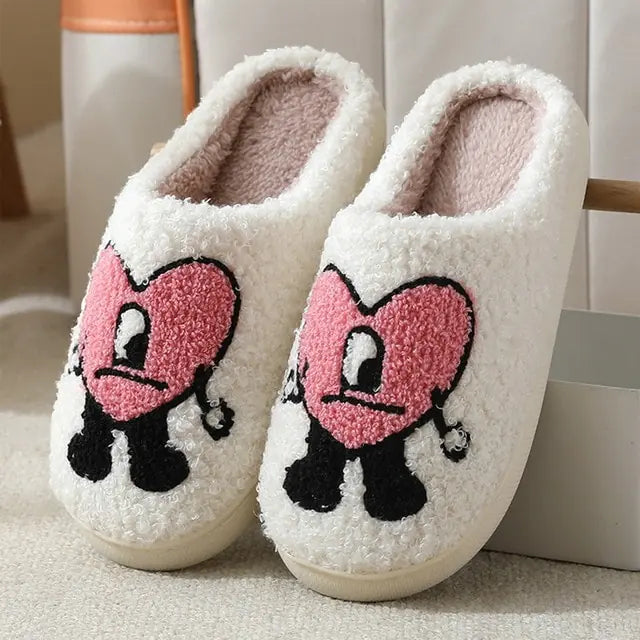 Cozy Heart Fur Slippers - Tech genius & freaks