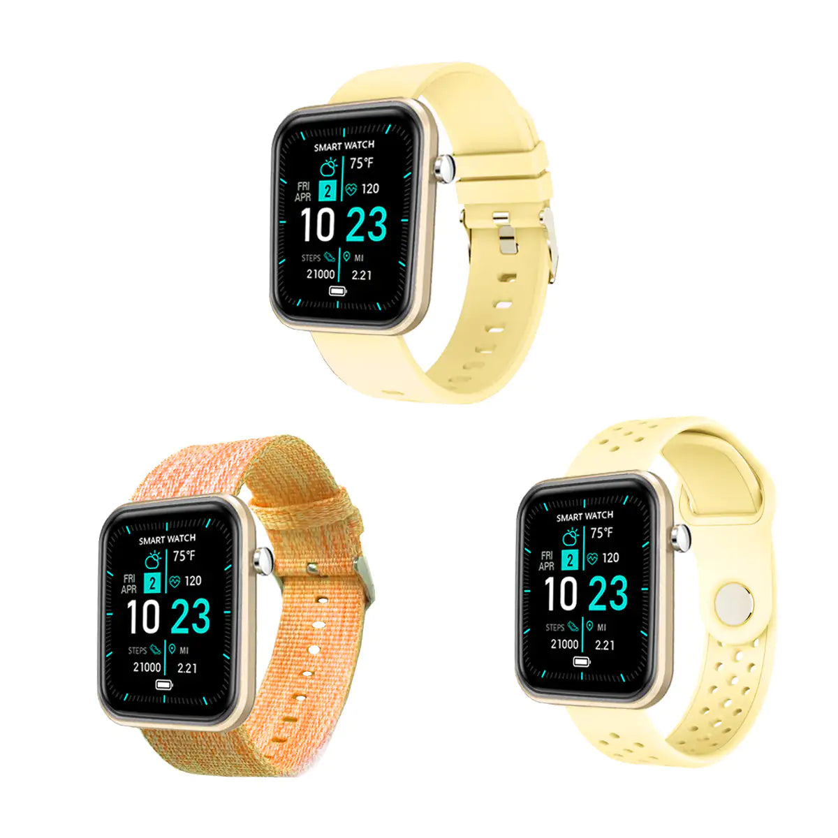 Advanced Smartwatch With Three Bands And Wellness + Activity Tracker - Tech genius & freaks