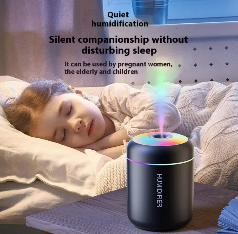 Compact Rainbow Light Humidifier - Tech genius & freaks