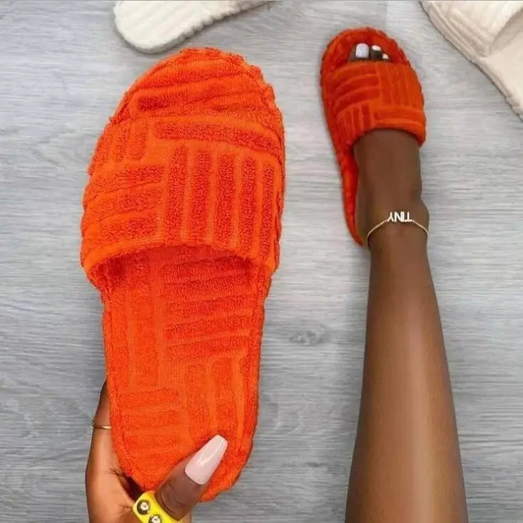 Ladies' Plush Casual Slippers - Tech genius & freaks