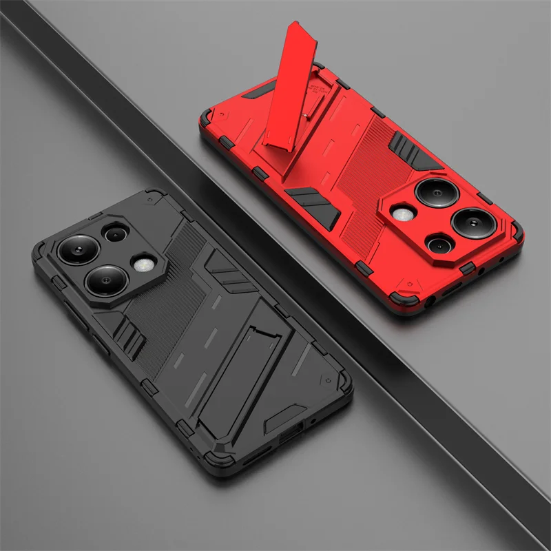 For Redmi Note 13 Pro 4G Case Armor Shockproof Phone Case For Xiaomi Redmi Note13 Pro 13Pro 4G Car Magnetic Holder Back Cover - Tech genius & freaks