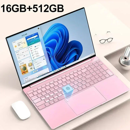 15.6" Portable Laptop 32GB Ram DDR4 2TB SSD Intel N5095 Windows 11 Notebook Pc Gamer Office Computer with Backlit Fingerprint - Tech genius & freaks