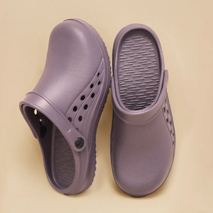 New Medicos Shoes Light Weight Scrub Clogs Non-slip Hospital Nurse Shoes Step-in Garden Water Yard Clogs Women Outdoor Slippers - Tech genius & freaks