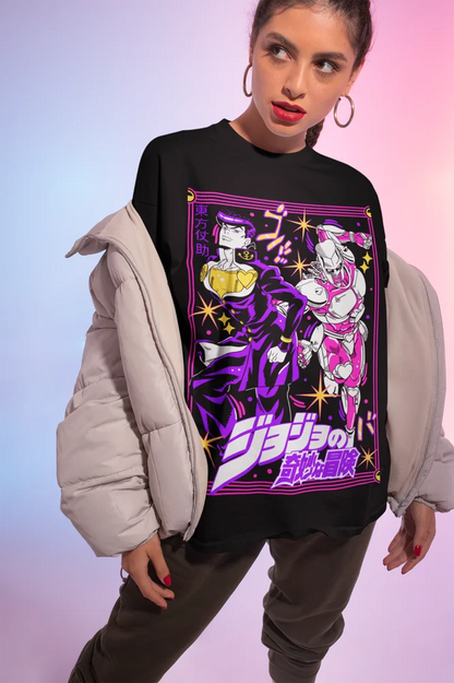 Josuke Higashikata T-Shirt Jojo's Bizzare Adventure Girl Gift Shirt All Size - Tech genius & freaks