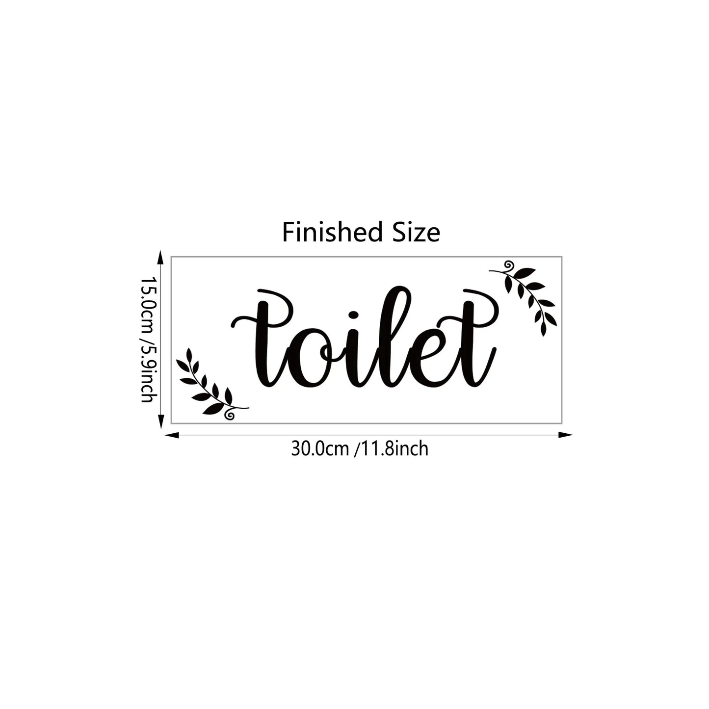 Self Adhesice Bathroom Toilet Decals Wall Stickers Room Decorations New Design Wall Art Bathroom WC Door Signs Sticker - Tech genius & freaks