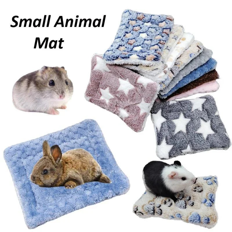 Guinea Pig Hamster Warm Mats Bed Hamster Sleep Pad Squirrel Hedgehog Soft Cushion Rabbit Chinchilla Bed Mat House Nest - Tech genius & freaks