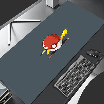 Mouse Pad Lockedge Large Gaming Accessories Computer Gamer Keyboard Pad Pokemon Pikachu Mouse Mat Desk XXL Mousepad For LOL - Tech genius & freaks