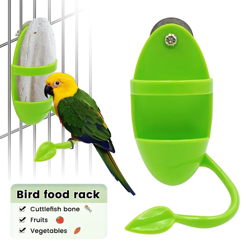 Parrot Food Feeder Bird Perching Frame Fun Bird Cage Feeder Parrot Feeding Toy Plastic Pet Feeding Supplies Parrot Feeding Toy - Tech genius & freaks