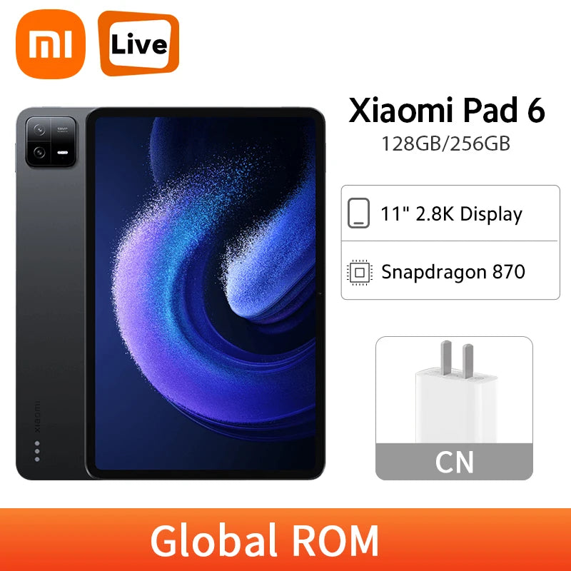 Global ROM Xiaomi Mi Pad 6 Snapdragon 870 Octa Core 2.8K 144Hz Screen 13MP Camera 8840mAh Battery 4 Speakers Dolby Vision - Tech genius & freaks