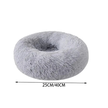 Cat Nest Round Soft Shaggy Mat for Kittens Chihuahua Indoor Dog Cat Bed Pet Supplies Removable Machine Washable Pillow Bed - Tech genius & freaks