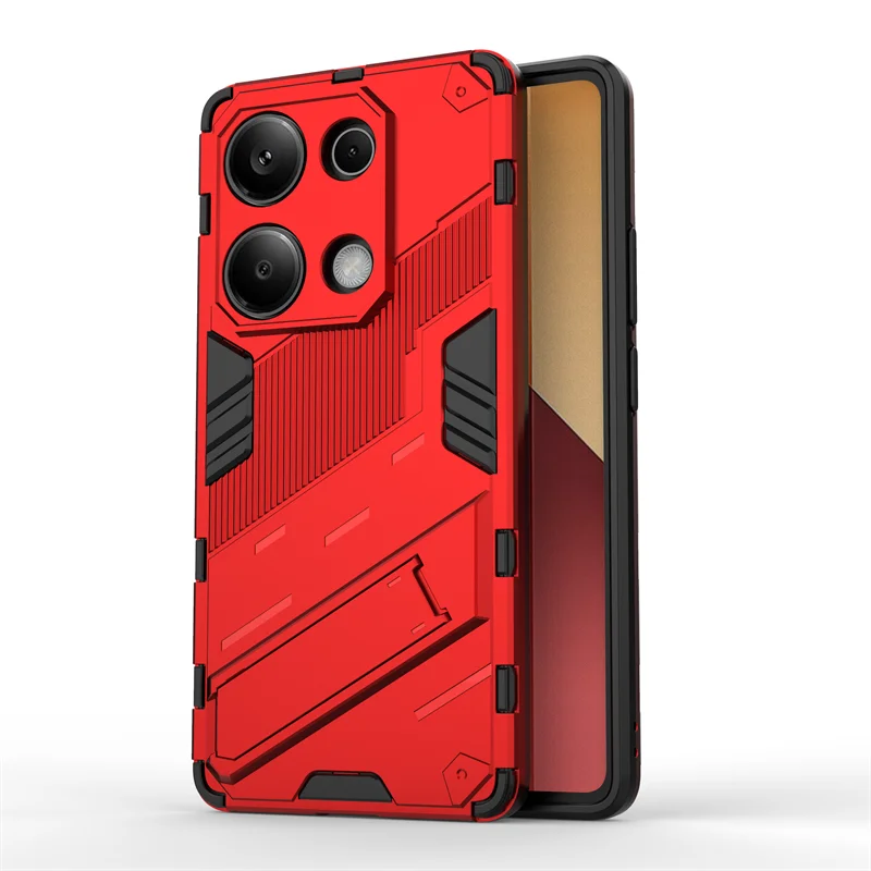 For Redmi Note 13 Pro 4G Case Armor Shockproof Phone Case For Xiaomi Redmi Note13 Pro 13Pro 4G Car Magnetic Holder Back Cover - Tech genius & freaks