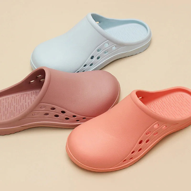 New Medicos Shoes Light Weight Scrub Clogs Non-slip Hospital Nurse Shoes Step-in Garden Water Yard Clogs Women Outdoor Slippers - Tech genius & freaks