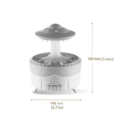 Remote Control Rotating Umbrella Humidifier, LED Light, Aroma Diffuser. - Tech genius & freaks