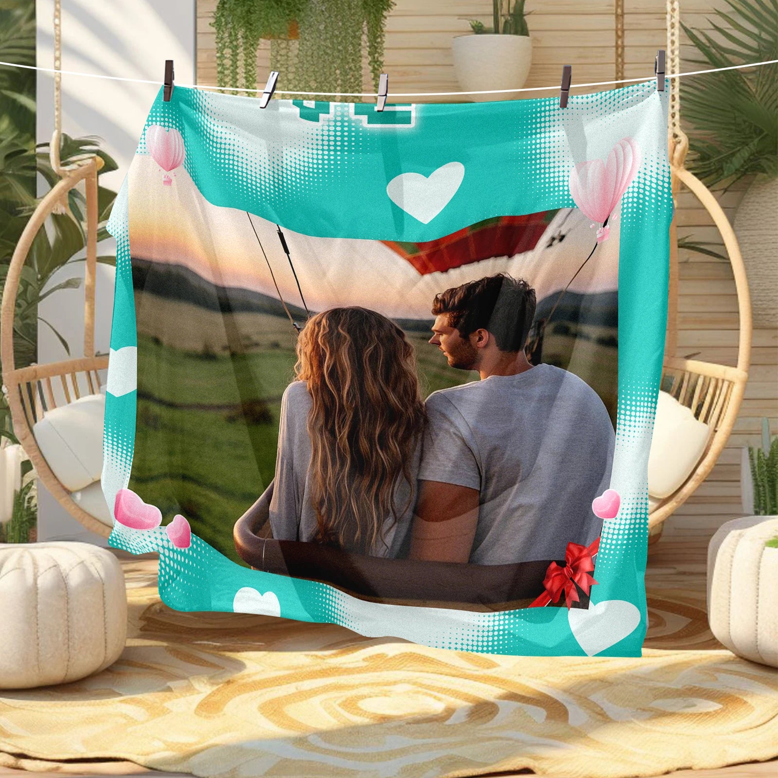 Personalized Photo Blanket Custom Gift for Your Wife Girlfriend Loved for Home Bedroom Outdoor Picnic Beach or Romantic Propose - Tech genius & freaks