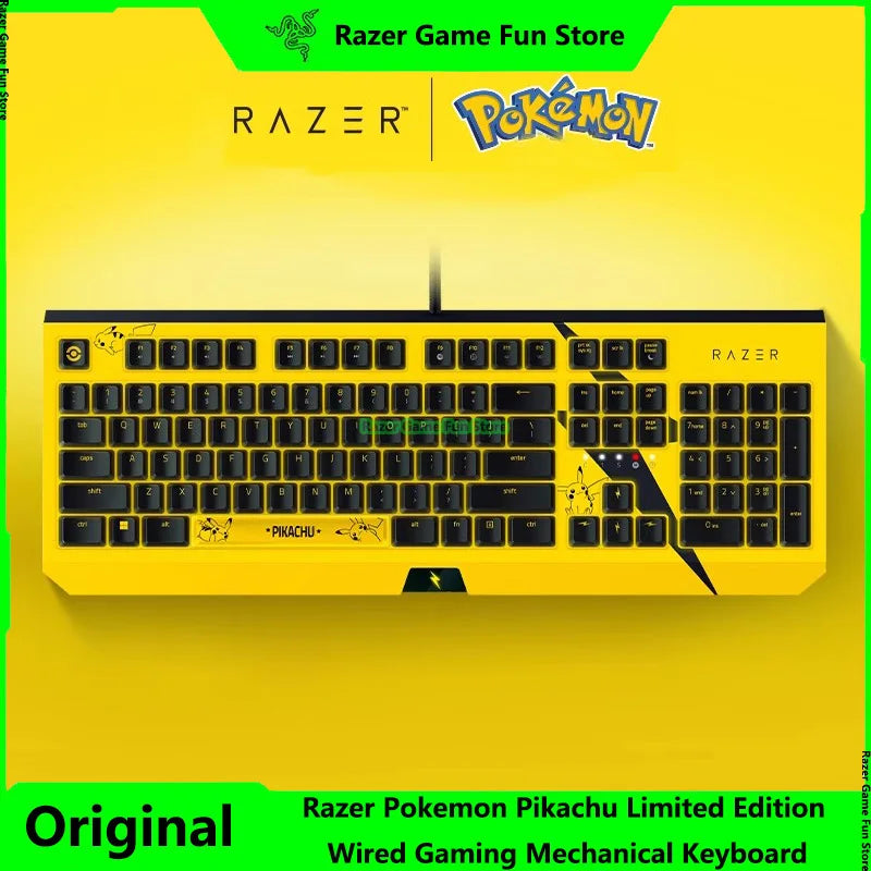 Razer Pokémon Pikachu Limited Edition 104-Key Wired Gaming Keyboard. - Tech genius & freaks