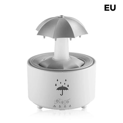 Remote Control Rotating Umbrella Humidifier, LED Light, Aroma Diffuser. - Tech genius & freaks