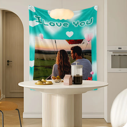 Personalized Photo Blanket Custom Gift for Your Wife Girlfriend Loved for Home Bedroom Outdoor Picnic Beach or Romantic Propose - Tech genius & freaks