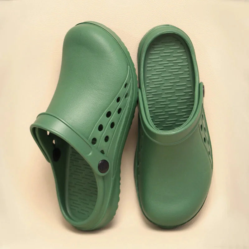 New Medicos Shoes Light Weight Scrub Clogs Non-slip Hospital Nurse Shoes Step-in Garden Water Yard Clogs Women Outdoor Slippers - Tech genius & freaks