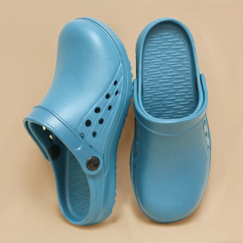 New Medicos Shoes Light Weight Scrub Clogs Non-slip Hospital Nurse Shoes Step-in Garden Water Yard Clogs Women Outdoor Slippers - Tech genius & freaks