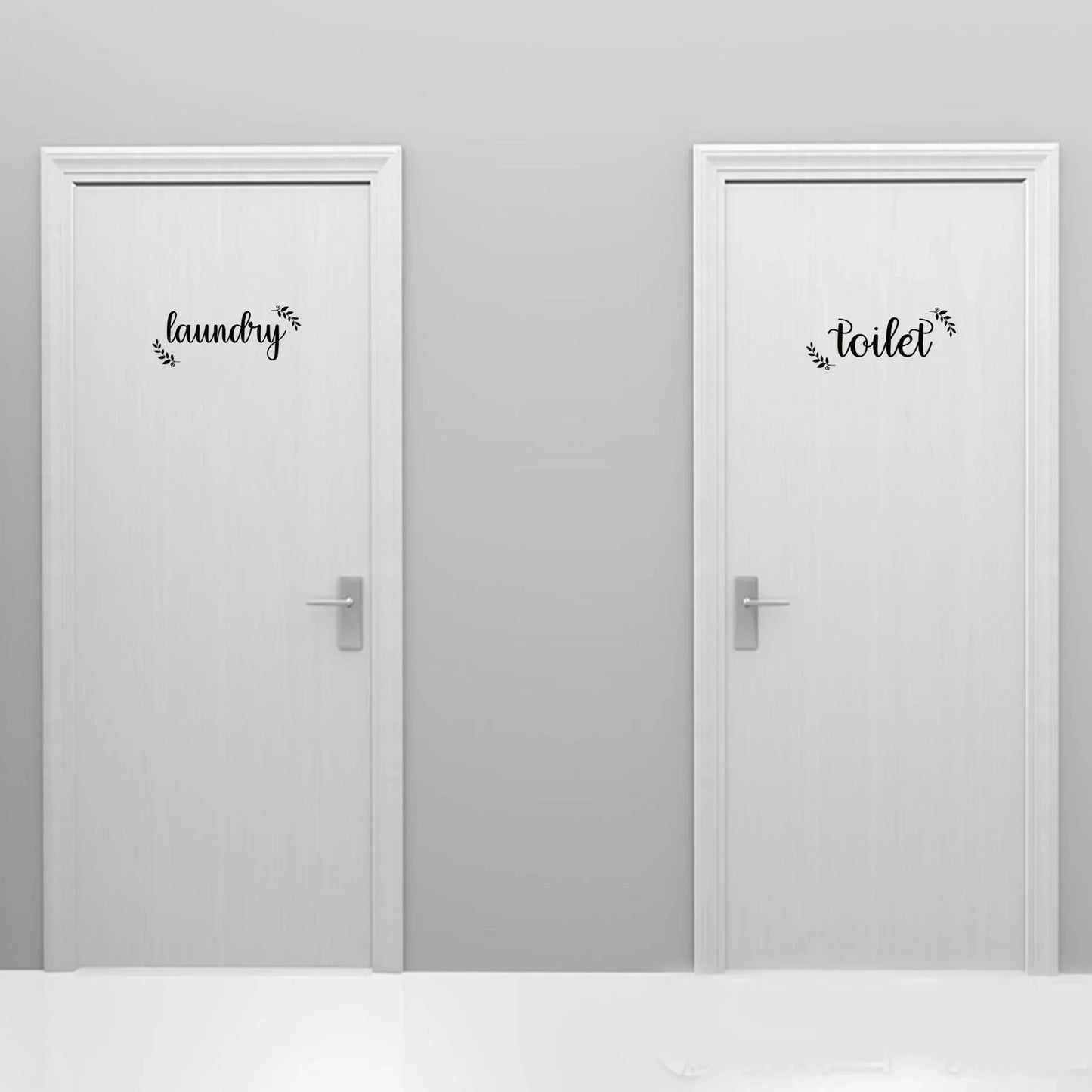 Self Adhesice Bathroom Toilet Decals Wall Stickers Room Decorations New Design Wall Art Bathroom WC Door Signs Sticker - Tech genius & freaks