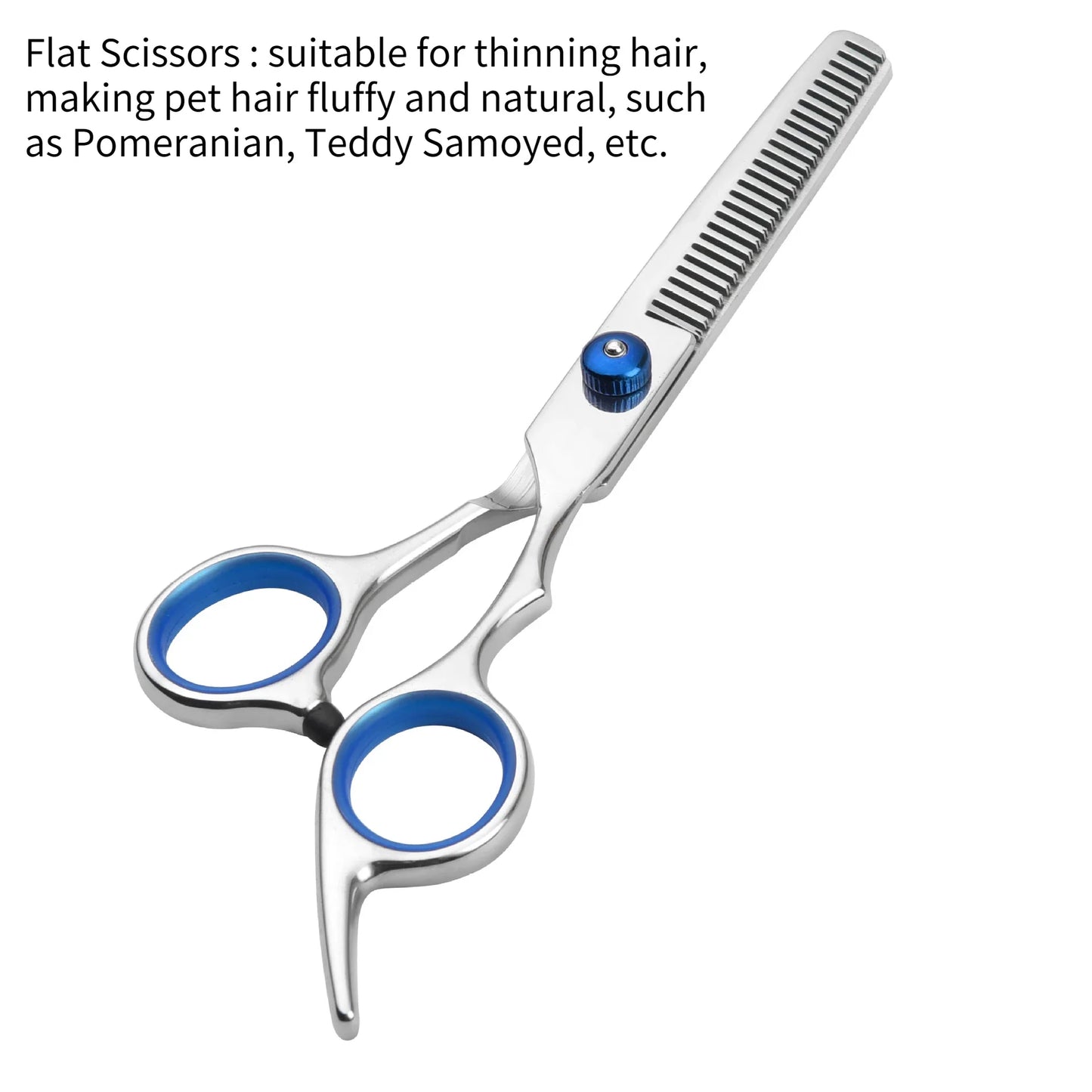 Safty Pet Grooming Scissors for Dogs Cats Round Head Professional Stainless Steel Dog Hair Scissors Pet Hair Barber Cutting Tool - Tech genius & freaks