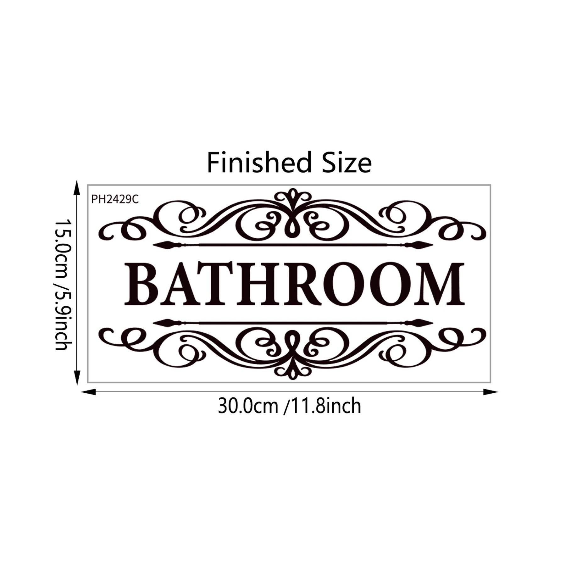 Self Adhesice Bathroom Toilet Decals Wall Stickers Room Decorations New Design Wall Art Bathroom WC Door Signs Sticker - Tech genius & freaks