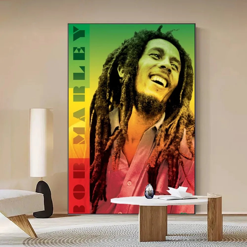 Bob Marley Poster Anime Posters Sticky Whitepaper Sticker DIY Room Bar Cafe Kawaii Room Decor - Tech genius & freaks