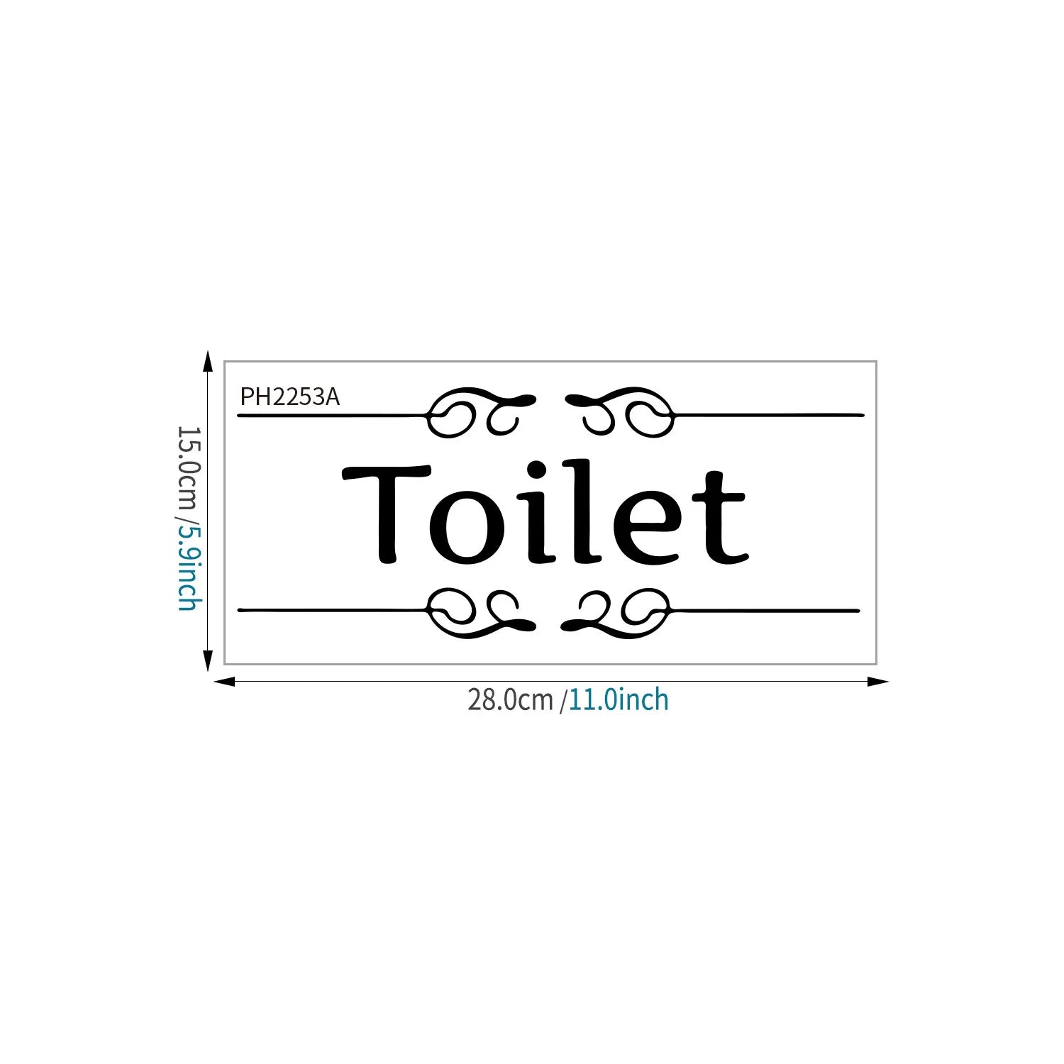 Self Adhesice Bathroom Toilet Decals Wall Stickers Room Decorations New Design Wall Art Bathroom WC Door Signs Sticker - Tech genius & freaks