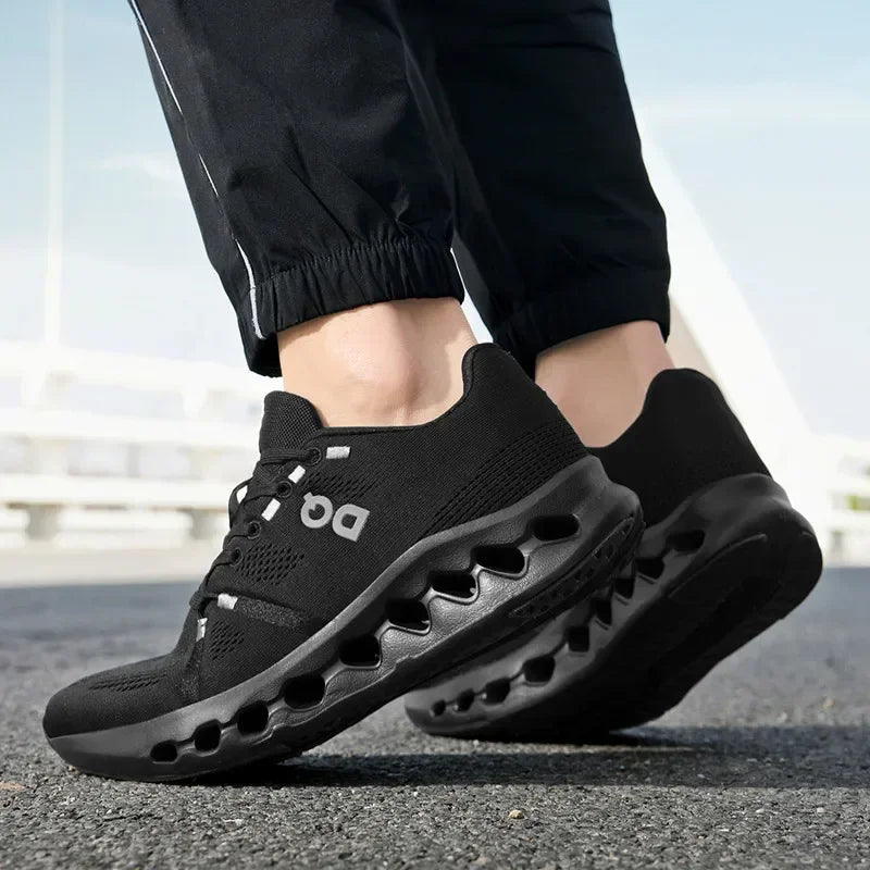 Men's leisure Sneaker Shoes For Man Mesh fashion black Sports Trainers Running Shoes Husband 2024 Summer Casual Sneakers comfort - Tech genius & freaks