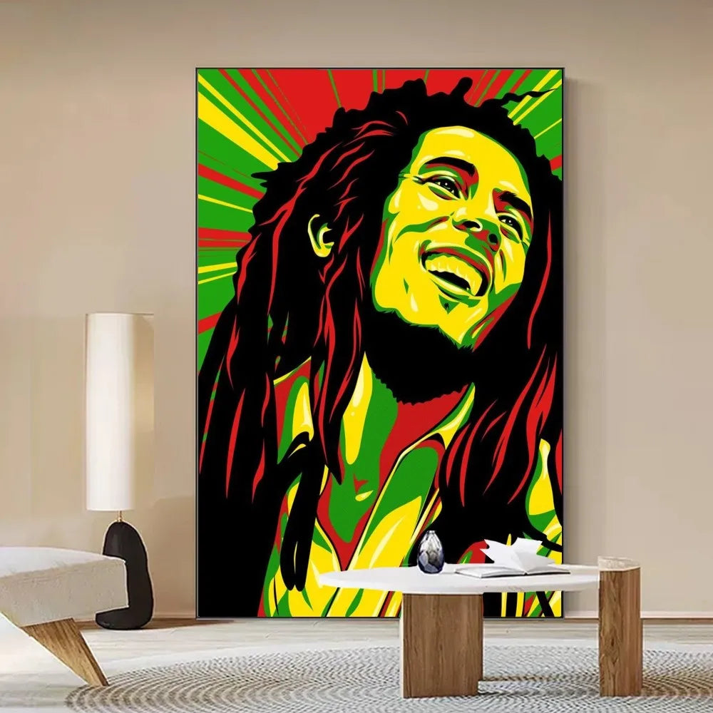 Bob Marley Poster Anime Posters Sticky Whitepaper Sticker DIY Room Bar Cafe Kawaii Room Decor - Tech genius & freaks