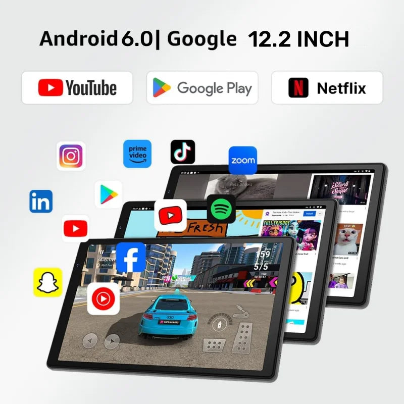 12.2 INCH RAM 2GB ROM 64GB CT2 Android 6.0 WIFI Tablet PC MT8163 Quad-Core Dual Camera 5000mAh USB 3.0 1920 x 1200 IPS Quad Core - Tech genius & freaks