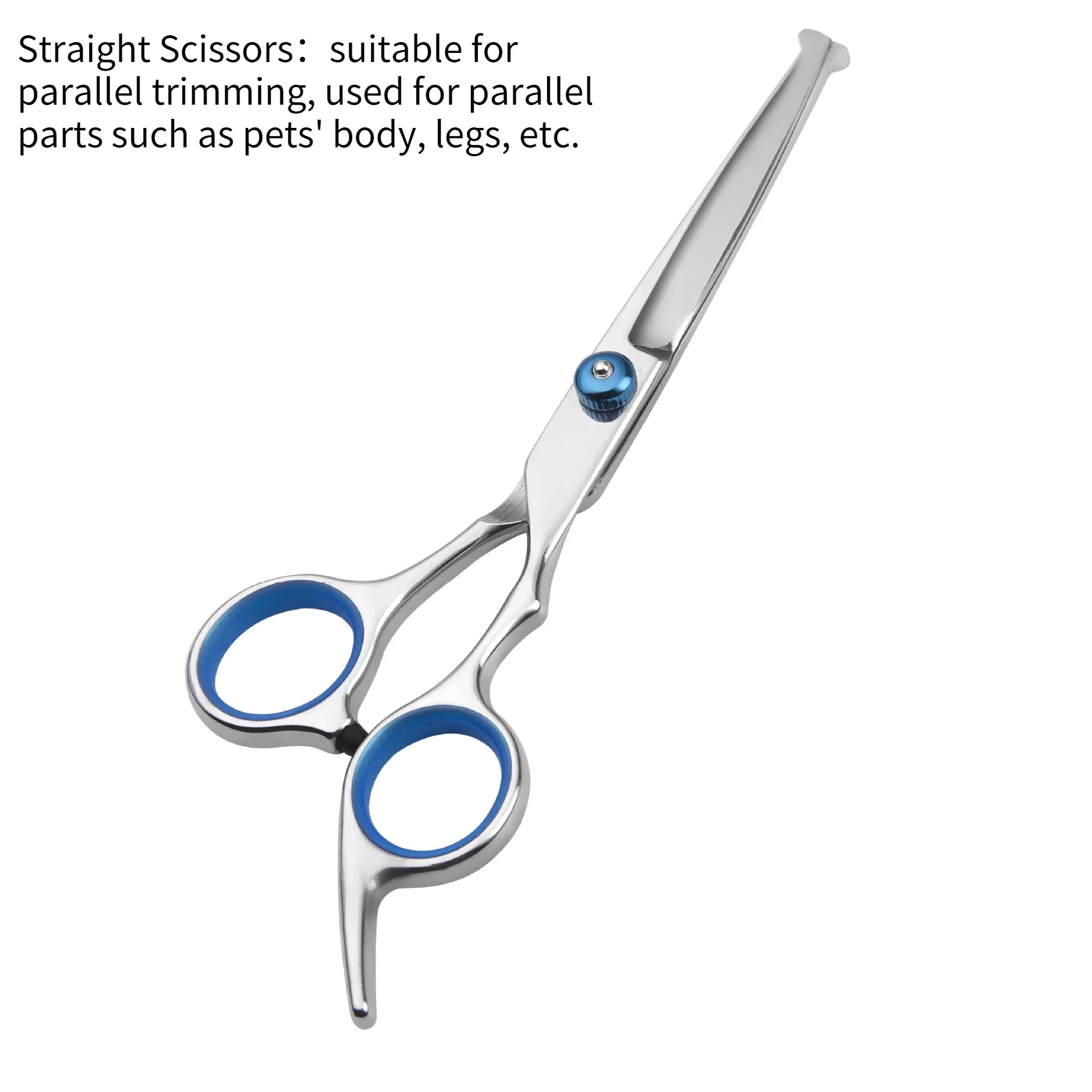 Safty Pet Grooming Scissors for Dogs Cats Round Head Professional Stainless Steel Dog Hair Scissors Pet Hair Barber Cutting Tool - Tech genius & freaks