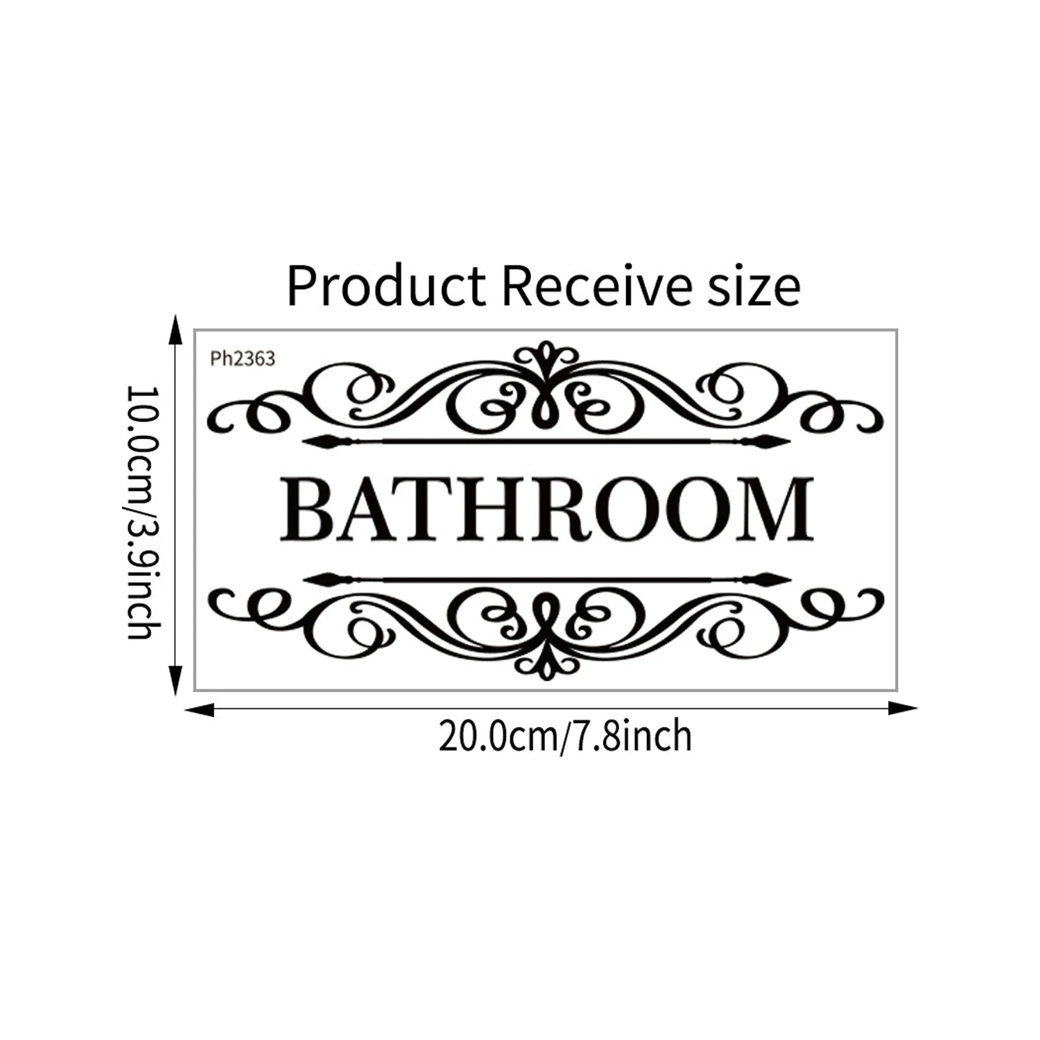 Self Adhesice Bathroom Toilet Decals Wall Stickers Room Decorations New Design Wall Art Bathroom WC Door Signs Sticker - Tech genius & freaks