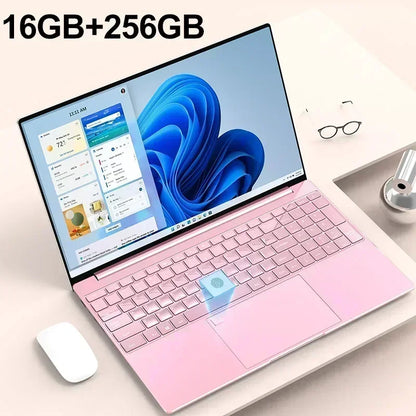 15.6" Portable Laptop 32GB Ram DDR4 2TB SSD Intel N5095 Windows 11 Notebook Pc Gamer Office Computer with Backlit Fingerprint - Tech genius & freaks