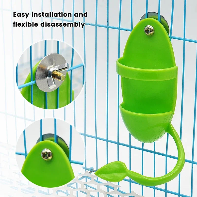 Parrot Food Feeder Bird Perching Frame Fun Bird Cage Feeder Parrot Feeding Toy Plastic Pet Feeding Supplies Parrot Feeding Toy - Tech genius & freaks