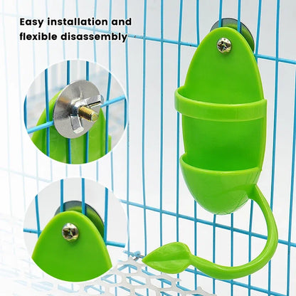 Parrot Food Feeder Bird Perching Frame Fun Bird Cage Feeder Parrot Feeding Toy Plastic Pet Feeding Supplies Parrot Feeding Toy - Tech genius & freaks