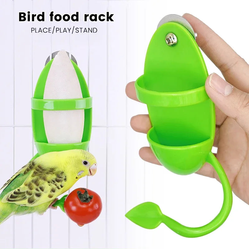 Parrot Food Feeder Bird Perching Frame Fun Bird Cage Feeder Parrot Feeding Toy Plastic Pet Feeding Supplies Parrot Feeding Toy - Tech genius & freaks