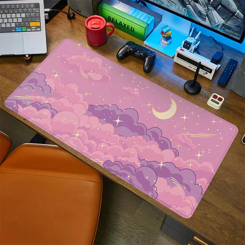 Mause Pad Skyscape Gaming Mat Anime Mouse Pad Desk Accessories Office Pc Gamer Diy Gaming Computer Mousepad Mats - Tech genius & freaks