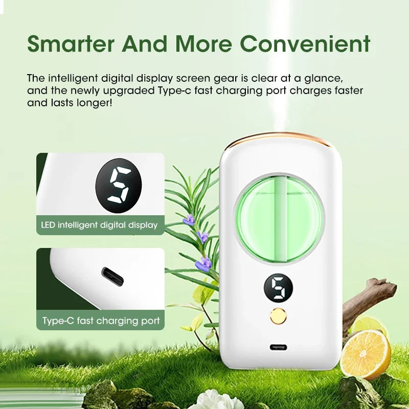 Desktop Diffuser Aromatherapy Machine USB Smart Air Purifier with Display Car Air Freshener Home Bathroom Deodorization - Tech genius & freaks