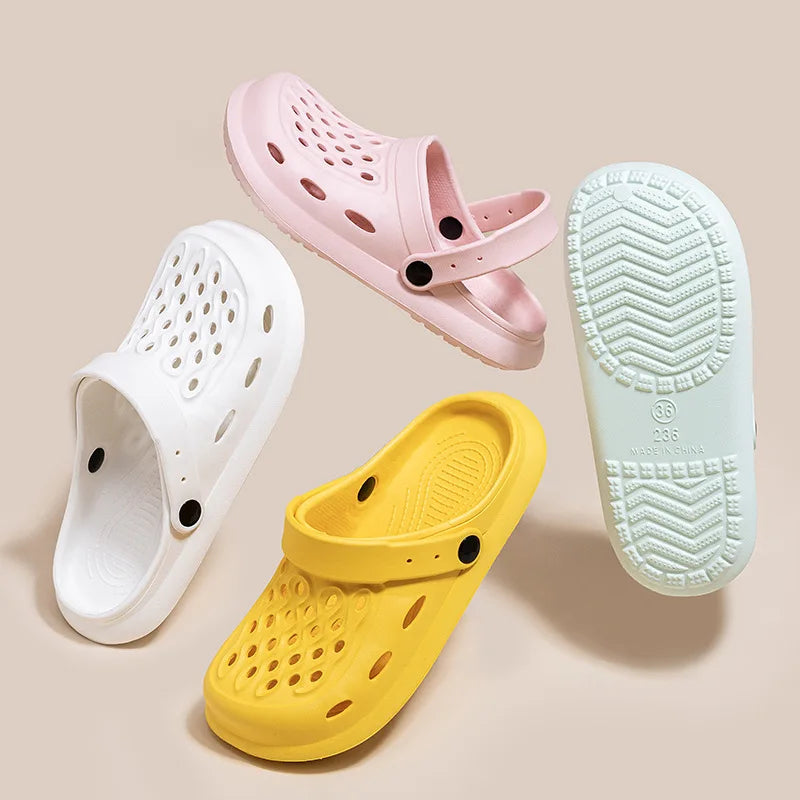 Fashion Sandals Waterproof Slippers Women Shoes Summer Comfortable Outdoor Slides Soft Sole Garden Shoes Indoor Nursing Sandals - Tech genius & freaks