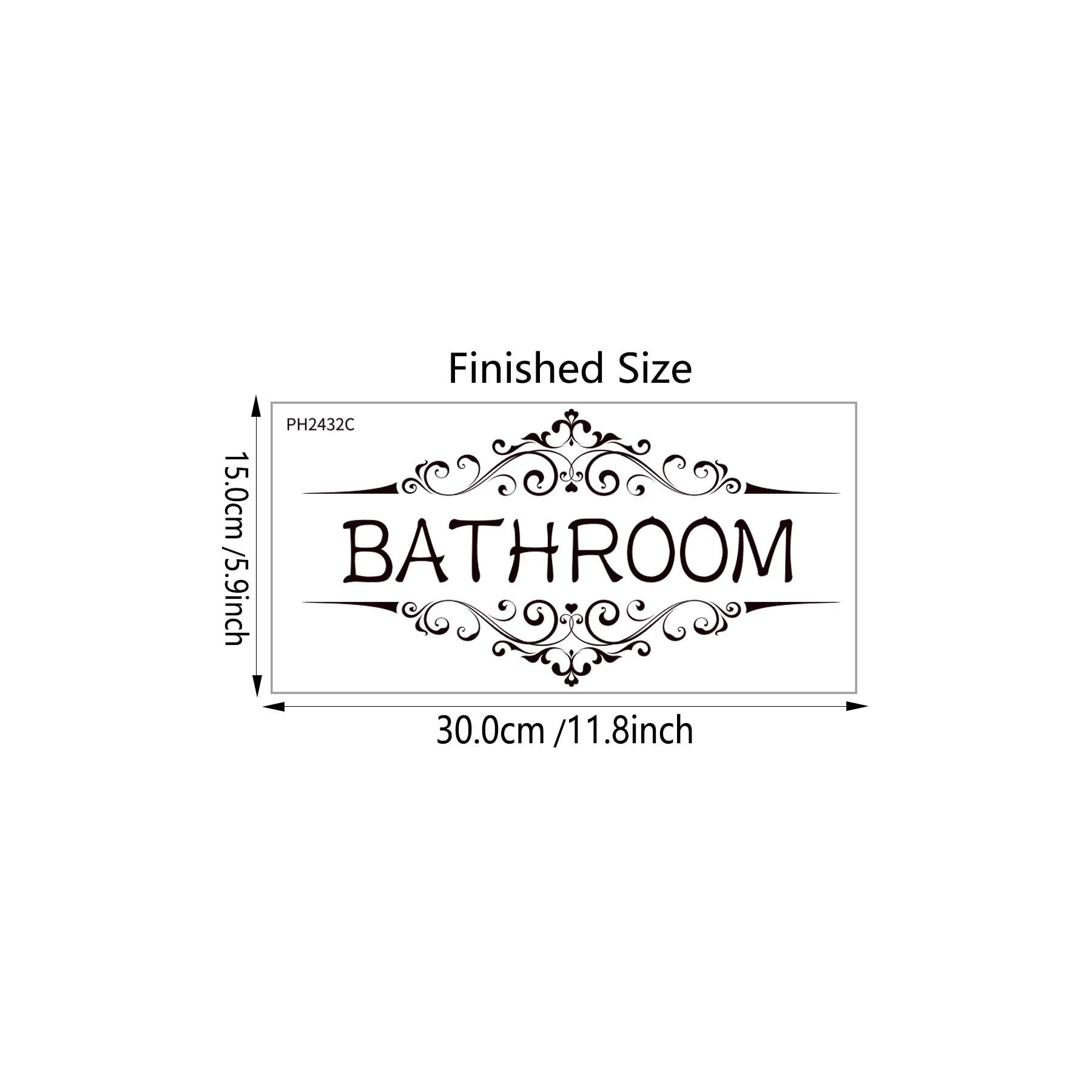 Self Adhesice Bathroom Toilet Decals Wall Stickers Room Decorations New Design Wall Art Bathroom WC Door Signs Sticker - Tech genius & freaks