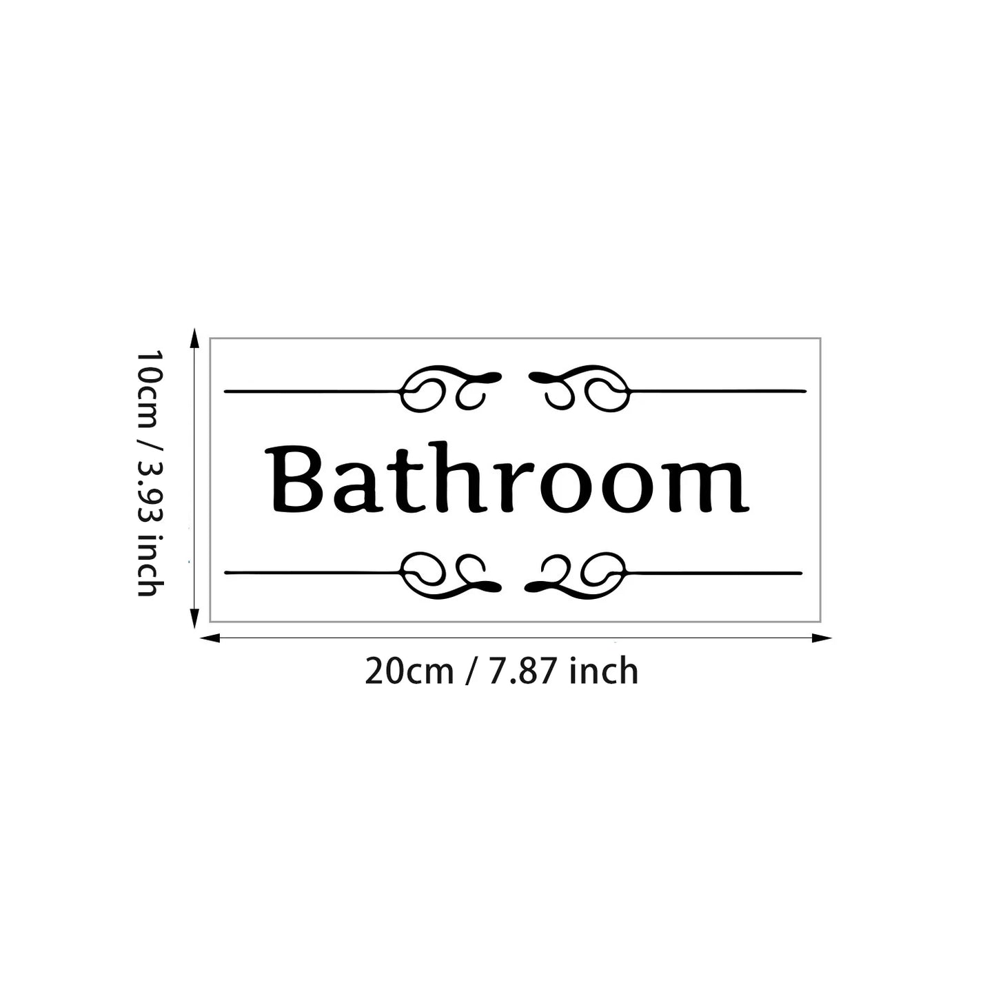 Self Adhesice Bathroom Toilet Decals Wall Stickers Room Decorations New Design Wall Art Bathroom WC Door Signs Sticker - Tech genius & freaks