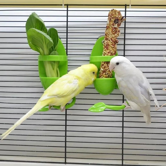 Parrot Food Feeder Bird Perching Frame Fun Bird Cage Feeder Parrot Feeding Toy Plastic Pet Feeding Supplies Parrot Feeding Toy - Tech genius & freaks