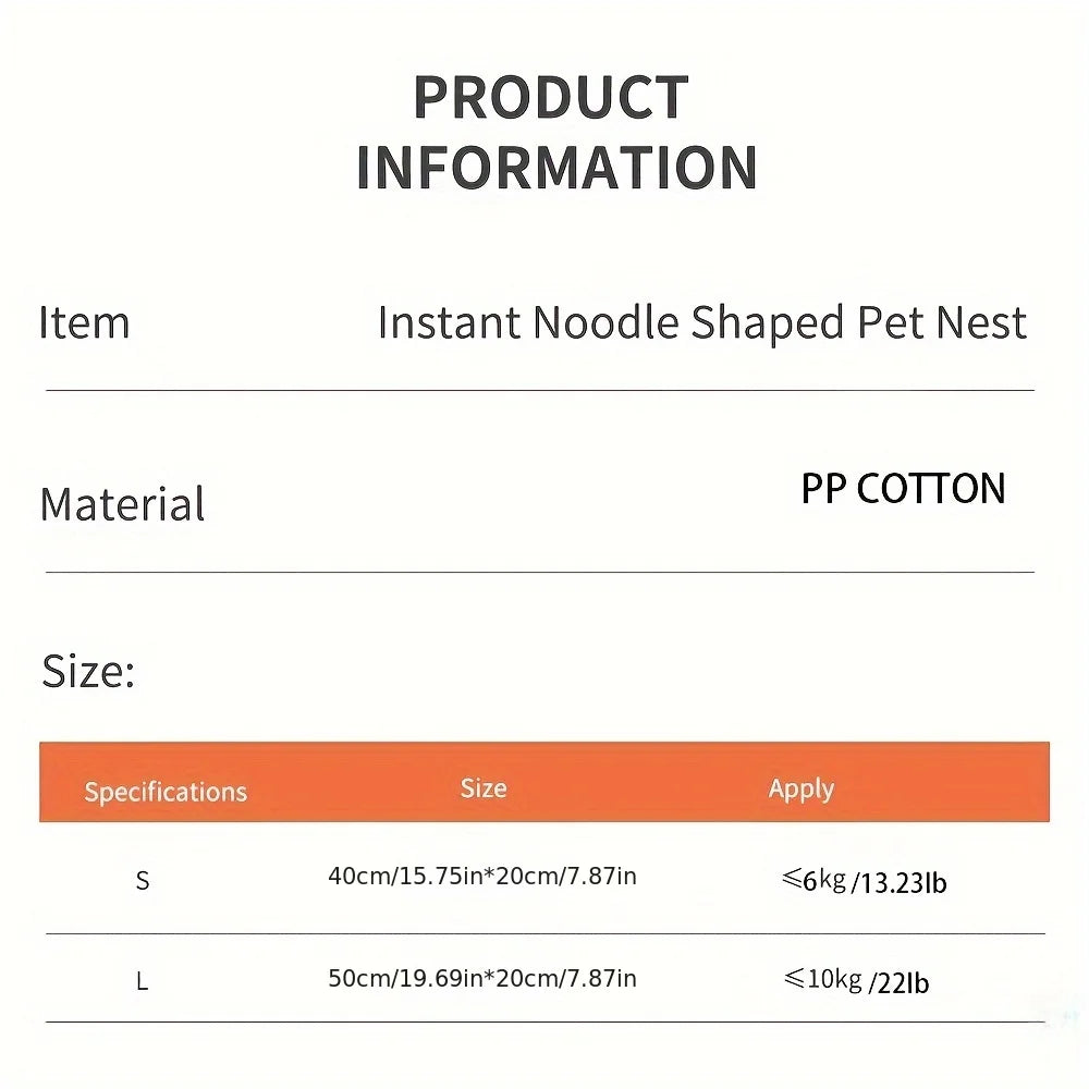 Pet Dog Cat House Kennel Super Large Instant Noodle Warm Dog Cat Nest Beds Cushion Cup Cozy Nest - Tech genius & freaks