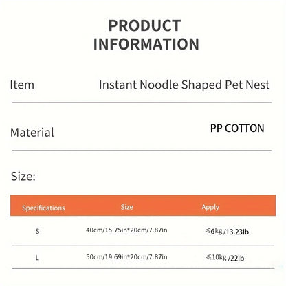 Pet Dog Cat House Kennel Super Large Instant Noodle Warm Dog Cat Nest Beds Cushion Cup Cozy Nest - Tech genius & freaks