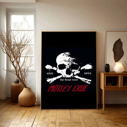 Popular Band Motley_Crues-Retro Anime Posters Sticky HD Quality Wall Art Retro Posters for Home Room Wall Decor - Tech genius & freaks