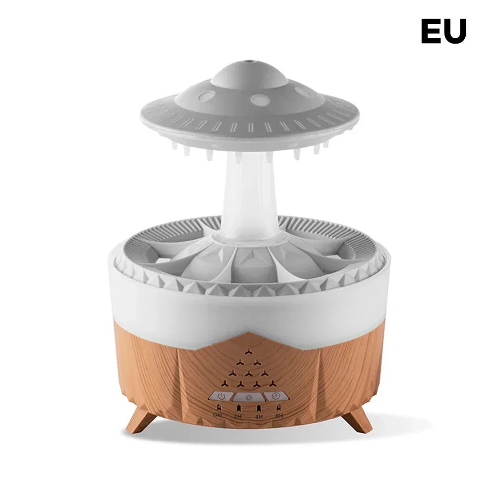 Remote Control Rotating Umbrella Humidifier, LED Light, Aroma Diffuser. - Tech genius & freaks